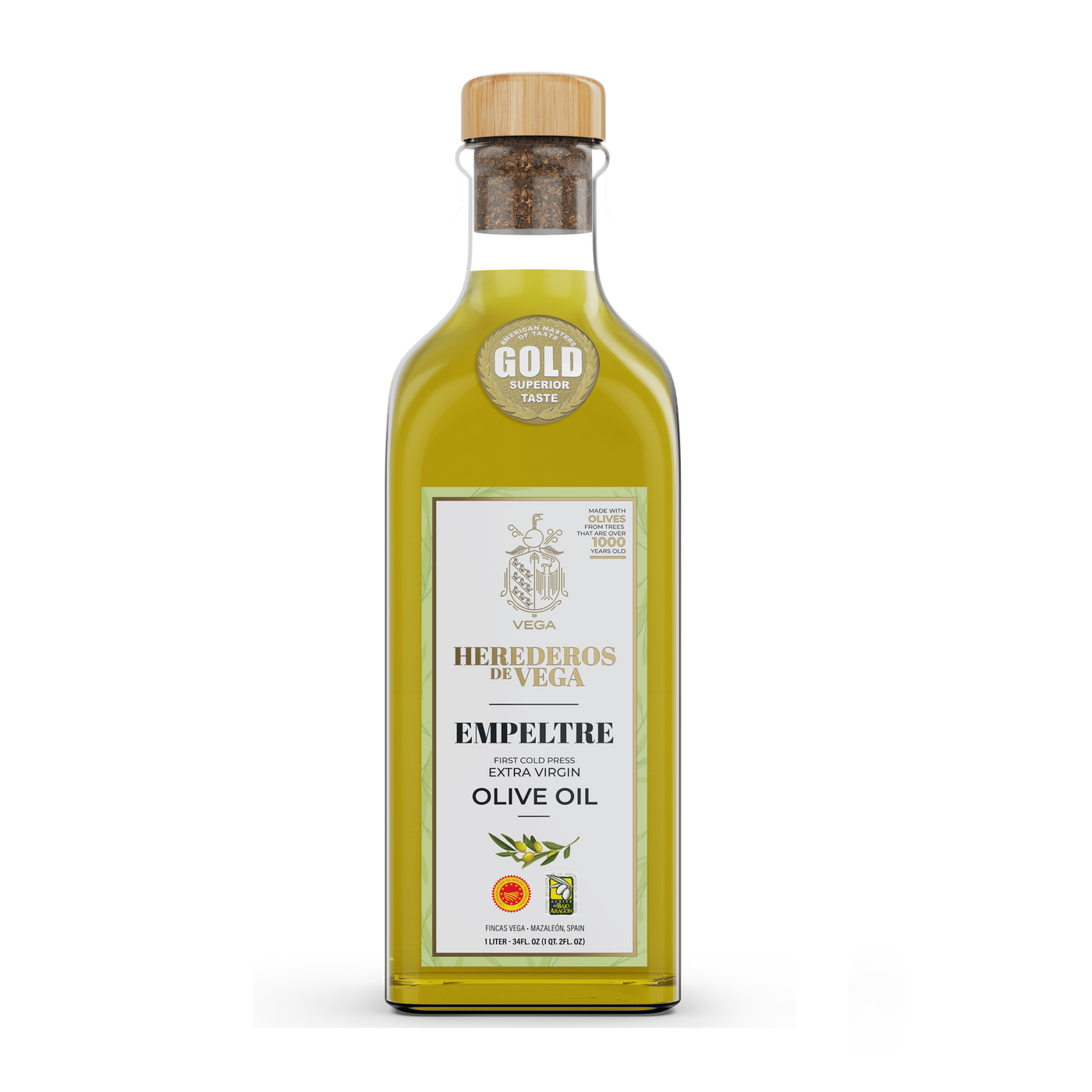 Aceite de Oliva Empeltre  (1 LT) - HEREDEROS DE VEGA